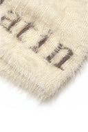 MATIN HAIRY KNIT BEANIE IN LIGHT BEIGE