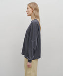 INCISION DYEING LONG SLEEVE IN NAVY image 18