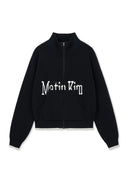 MATIN SPELL POINT KNIT ZIP UP IN BLACK image 5