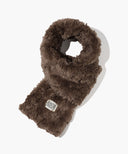 CLASSIC LOGO FUR MUFFLER IN BROWN image 6