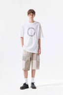MATIN KIM CIRCLE LOGO TOP FOR MEN IN WHITE image 19