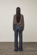 BACK TUCK DETAIL DENIM LIKE PANTS IN NAVY image 17