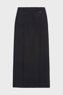 BACK DOUBLE WAIST MAXI SKIRT IN BEIGE image 2