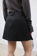 TWO WAY CARGO MINI SKIRT IN BLACK image 11