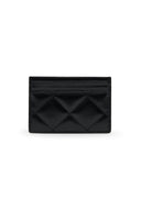 PUFF QUILT CARD WALLET IN BLACK image 7