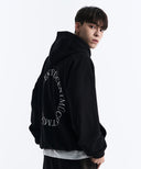 ARC BACK LOGO HOODIE IN BLACK