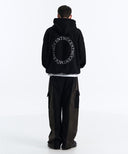 ARC BACK LOGO HOODIE IN BLACK