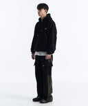ARC BACK LOGO HOODIE IN BLACK