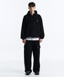 ARC BACK LOGO HOODIE IN BLACK