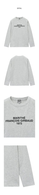 LETTERING LOGO LONG SLEEVE IN WHITE image 8