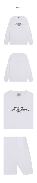LETTERING LOGO LONG SLEEVE IN WHITE image 10