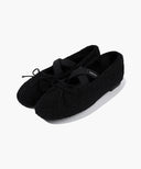 W CROSS BANDING SHEARING FLAT SHOES IN BROWN image 20