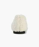 W CROSS BANDING SHEARING FLAT SHOES IN BLACK image 9