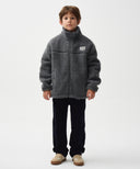 ENFANT FLEECE JACKET IN CHARCOAL GREY