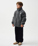 ENFANT FLEECE JACKET IN CHARCOAL GREY