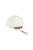 KIDS CAP POUCH KEYRING IN BEIGE