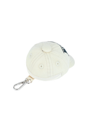 KIDS CAP POUCH KEYRING IN BEIGE