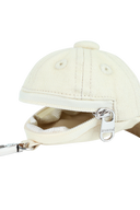 KIDS CAP POUCH KEYRING IN BEIGE