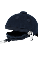 KIDS CAP POUCH KEYRING IN NAVY
