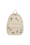 KIDS ALLOVER BEAR WAPPEN BACKPACK IN BEIGE