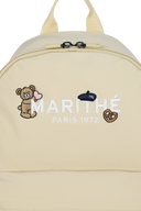 KIDS ALLOVER BEAR WAPPEN BACKPACK IN BEIGE