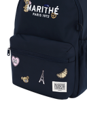 KIDS ALLOVER BEAR WAPPEN BACKPACK IN N NAVY