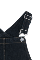 KIDS W OVERALL DENIM SKIRT IN INDIGO