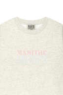 KIDS CLASSIC LOGO EMBOSSING SWEATSHIRT IN OATMEAL