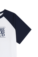 KIDS CLASSIC LOGO OVERSIZED RAGLAN TEE IN NAVY