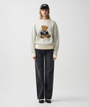 DOODLE BEAR SWEATER IN IVORY