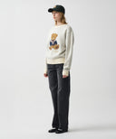 DOODLE BEAR SWEATER IN IVORY