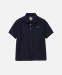 M HAIRY COLLAR TEE IN NAVY