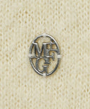 W CIRCLE LOGO MOHAIR CROP CARDIGAN IN IVORY