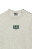 W SMALL CLASSIC LOGO CROP SWEATSHIRT IN OATMEAL