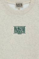 W SMALL CLASSIC LOGO CROP SWEATSHIRT IN OATMEAL