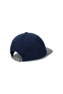 灰色拼接牛仔布電繡 LOGO 老帽