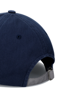 灰色拼接牛仔布電繡 LOGO 老帽