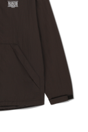CLASSIC LOGO HOODED WINDBREAKER IN BROWN