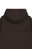 CLASSIC LOGO HOODED WINDBREAKER IN BROWN