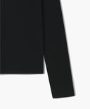 W LAYERED SHEER JERSEY LONG SLEEVE IN BLACK