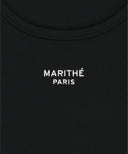 W LAYERED SHEER JERSEY LONG SLEEVE IN BLACK