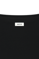 W LAYERED SHEER JERSEY LONG SLEEVE IN BLACK