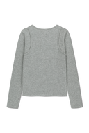 W LAYERED SHEER JERSEY LONG SLEEVE IN SKY BLUE image 11