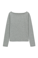 W LAYERED SHEER JERSEY LONG SLEEVE IN SKY BLUE image 12