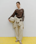 MARITHÉ SPORT W OVERSIZED LONG SLEEVED IN BROWN