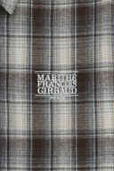 CLASSIC LOGO OMBRE CHECK SHIRT IN BROWN