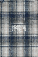 CLASSIC LOGO OMBRE CHECK SHIRT IN NAVY