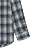 CLASSIC LOGO OMBRE CHECK SHIRT IN NAVY
