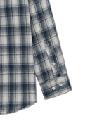 CLASSIC LOGO OMBRE CHECK SHIRT IN NAVY
