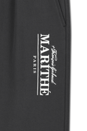 REGULAR LOGO SWEAT PANTS IN CHARCOAL GREY